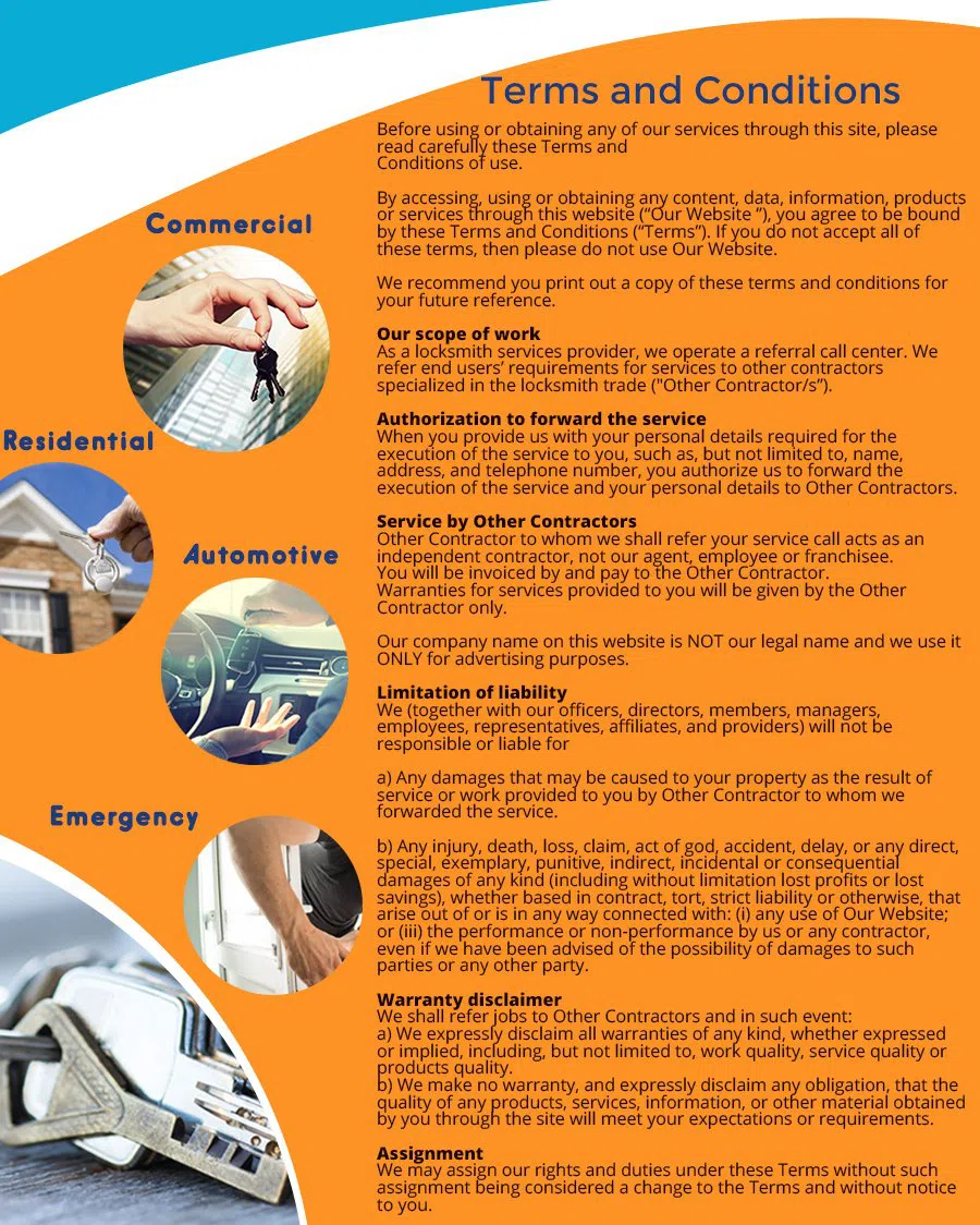 Dobbs Ferry Locksmith Store Dobbs Ferry, NY 914-219-4191 - TermsAndConditions